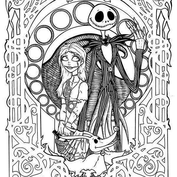 Jack Skellington Coloring Pages Halloween - Free Printable Coloring Pages