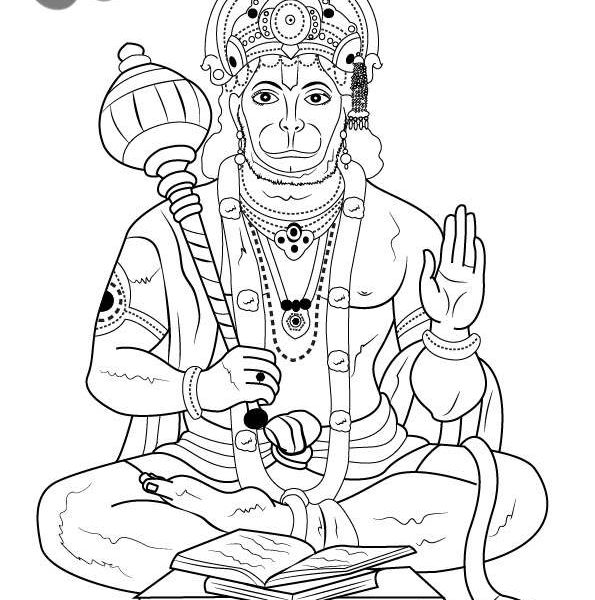 Hinduism Coloring Pages Lord Vishnu Printable - Free Printable Coloring ...