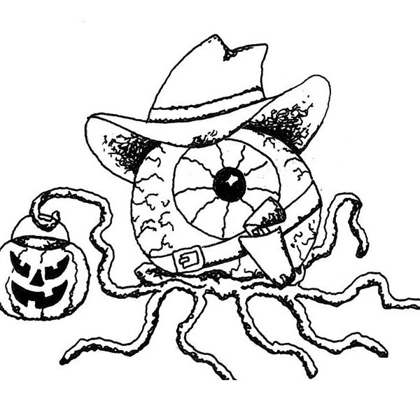 Printable Trick or Treat Coloring Pages for Girls - Free Printable