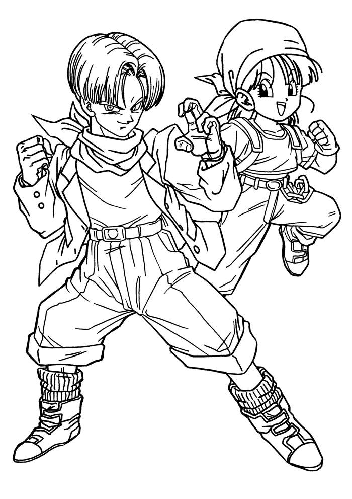 Fresh Dragon Ball Z Coloring Pages for Kids - Free Printable Coloring Pages