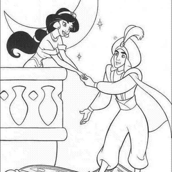 Aladdin Coloring Pages Characters - Free Printable Coloring Pages