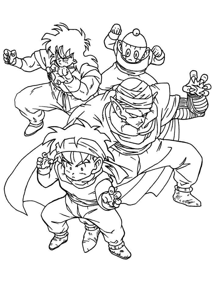 New Dragon Ball Z Coloring Pages Coloring Sheets - Free Printable ...