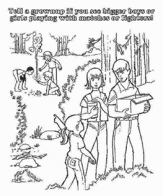 New Fire Safety Coloring Pages Line Drawing - Free Printable Coloring Pages