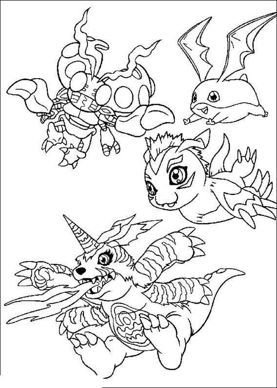 Printable Digimon Coloring Pages Characters Free Printable Coloring Pages