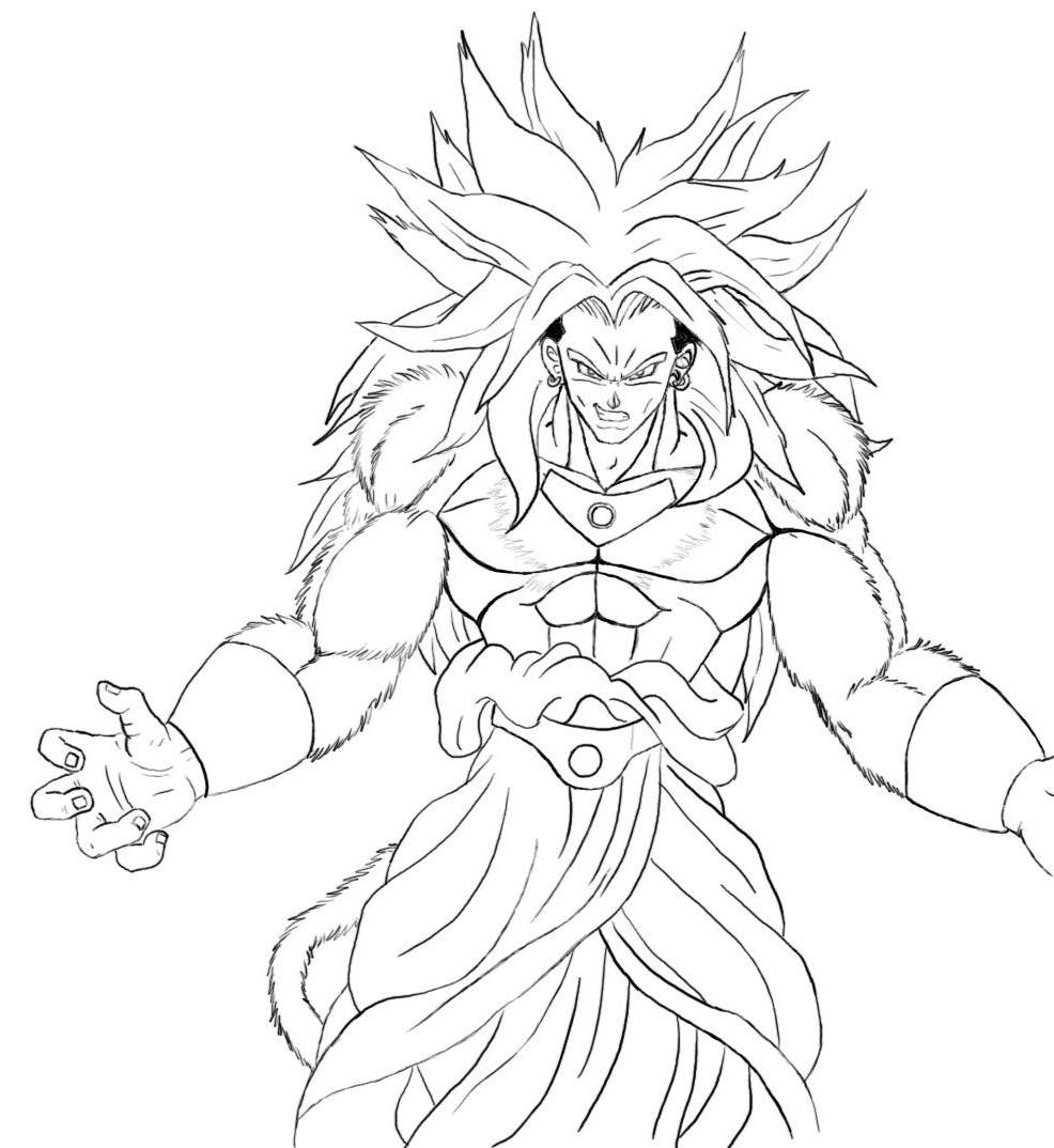 Printable Dragon Ball Z Coloring Pages Sketch Free Printable Coloring 