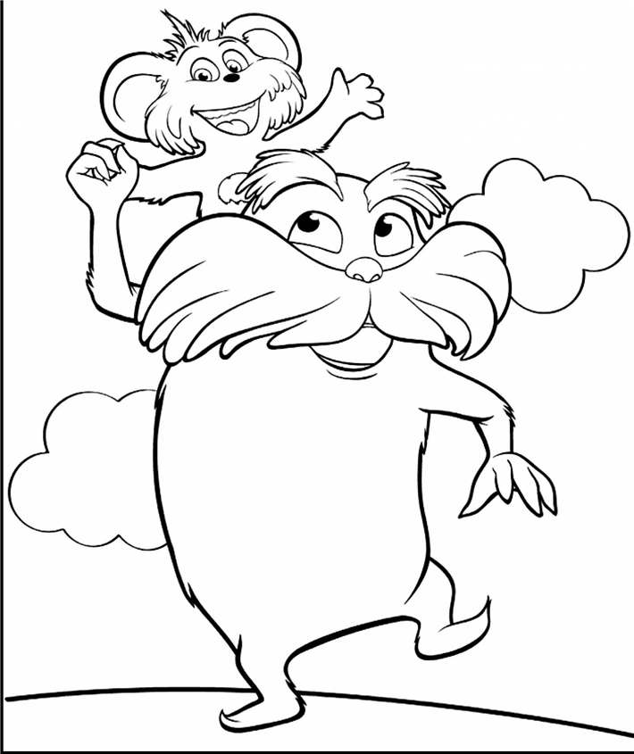 Simple Dr Seuss Coloring Pages Printable Free Printable Coloring Pages