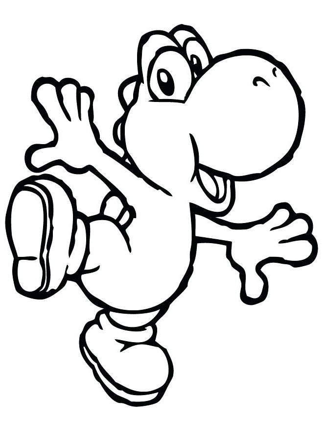 Yoshi Coloring Pages Printable - Printable Word Searches