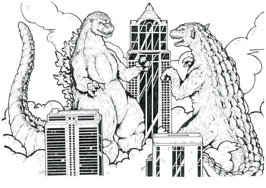 7700 Godzilla Coloring Pages Printable Download Free Images