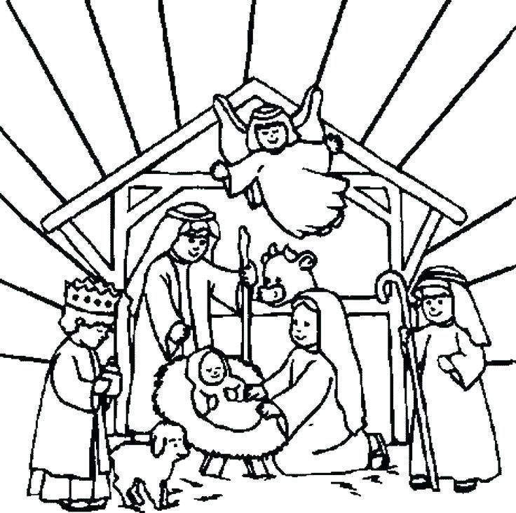 90 Top Free Printable Coloring Pages Christmas Nativity , Free HD Download