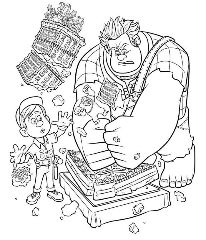 730 Coloring Pages For Wreck It Ralph Download Free Images