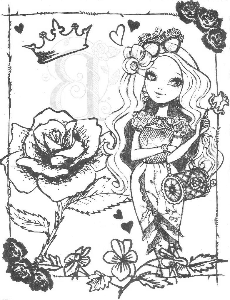 990 Top Coloring Pages Ever After High Images & Pictures In HD