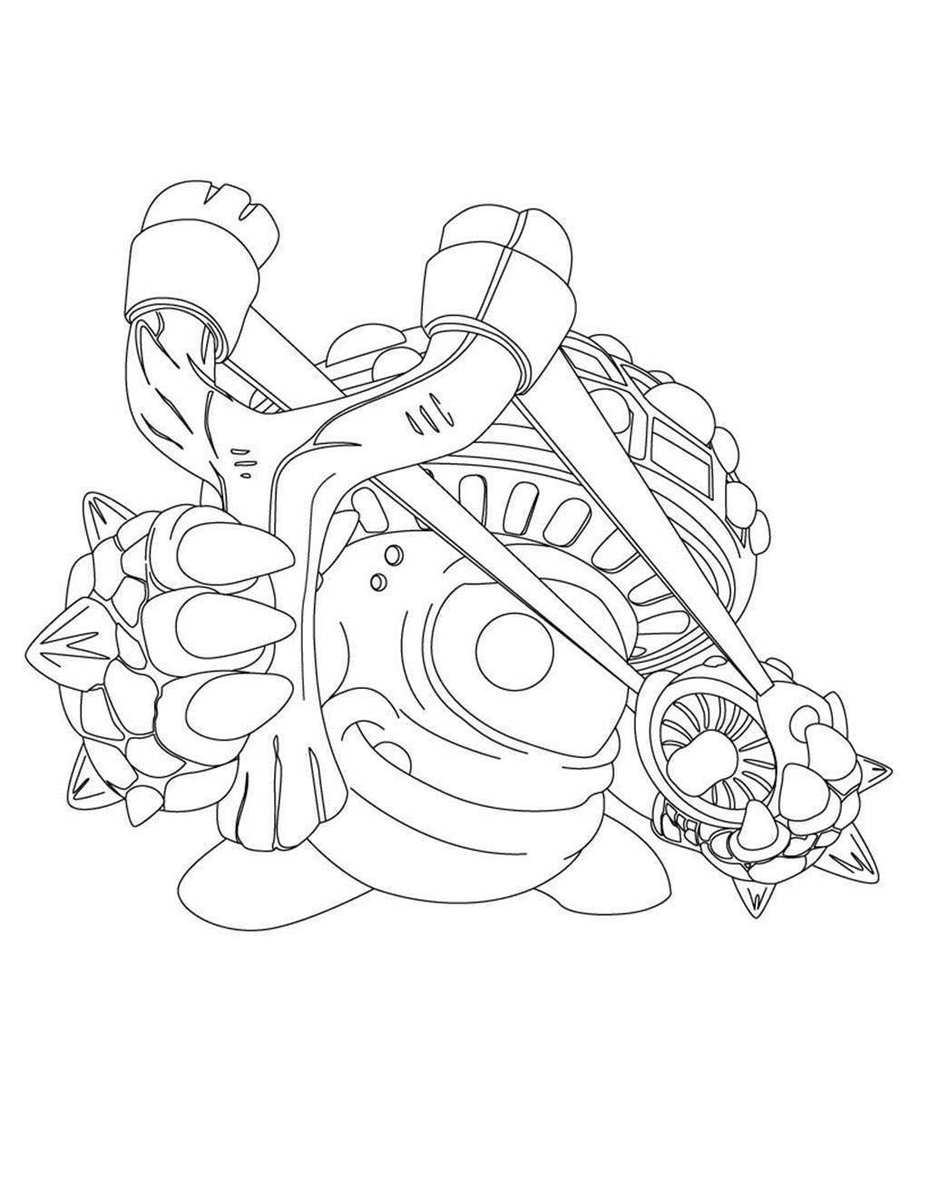 Skylander Gaints - Free Colouring Pages