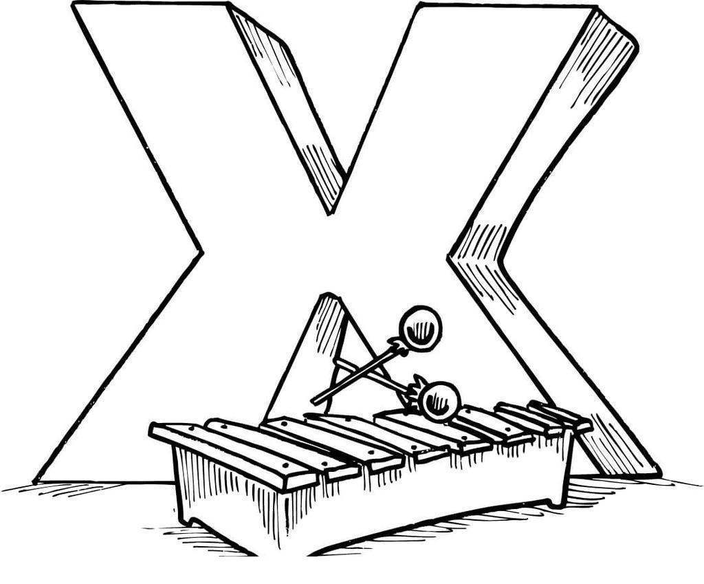 880 Top Coloring Pages Xylophone Pictures