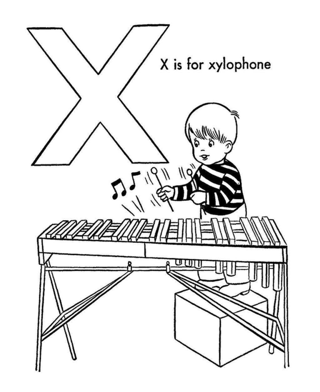 880 Top Coloring Pages Xylophone Pictures