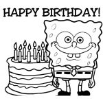 95 Spongebob Birthday Coloring Pages Download Free Images