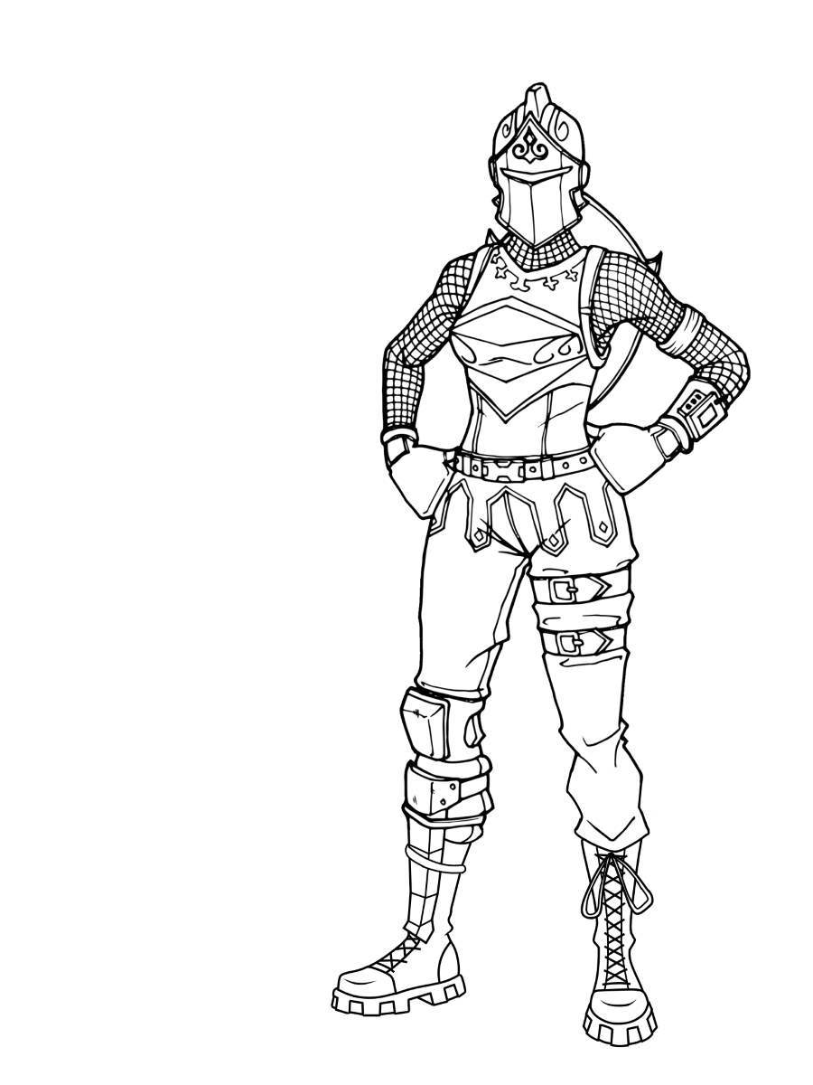 Free Fortnite Skin Coloring Pages 35 Hand Drawing - Free Printable
