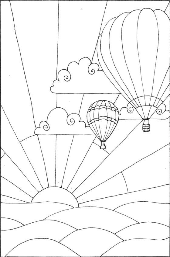 6500 Top Hot Air Balloons Coloring Pages Free Pictures