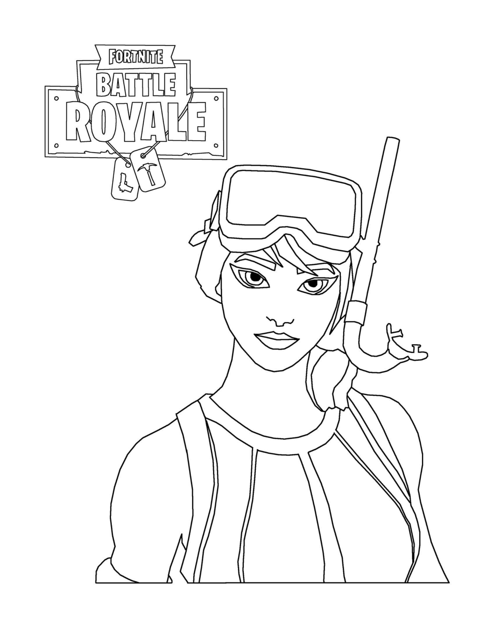 Download New Fortnite Skin Coloring Pages Character Drawing Pictures - Free Printable Coloring Pages