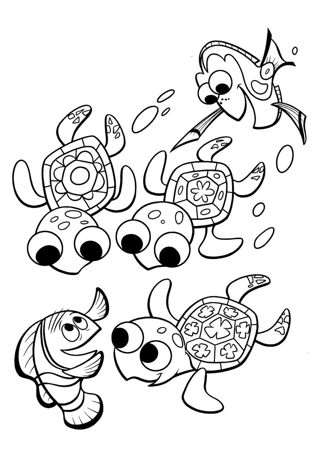 44 Top Disney Nemo Coloring Pages Free Pictures