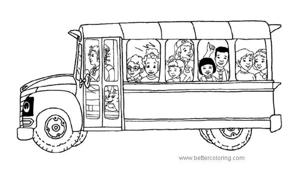 600 Coloring Pages Magic School Bus  Images