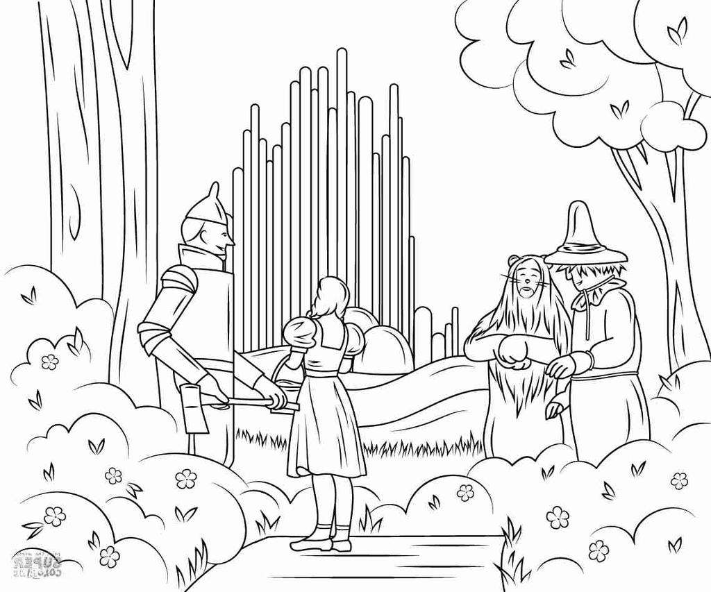 Dorothy From Wizard Of Oz Coloring Pages - Free Printable Coloring Pages