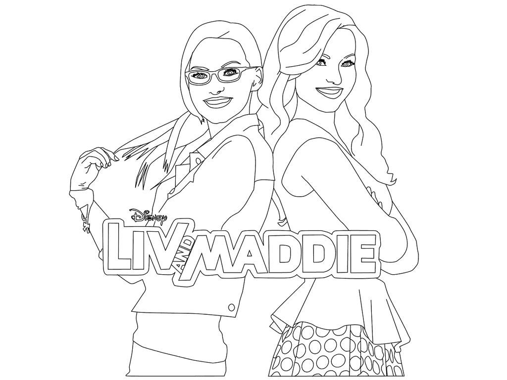 Liv And Maddie Coloring Pages Sketch Free Printable Coloring Pages