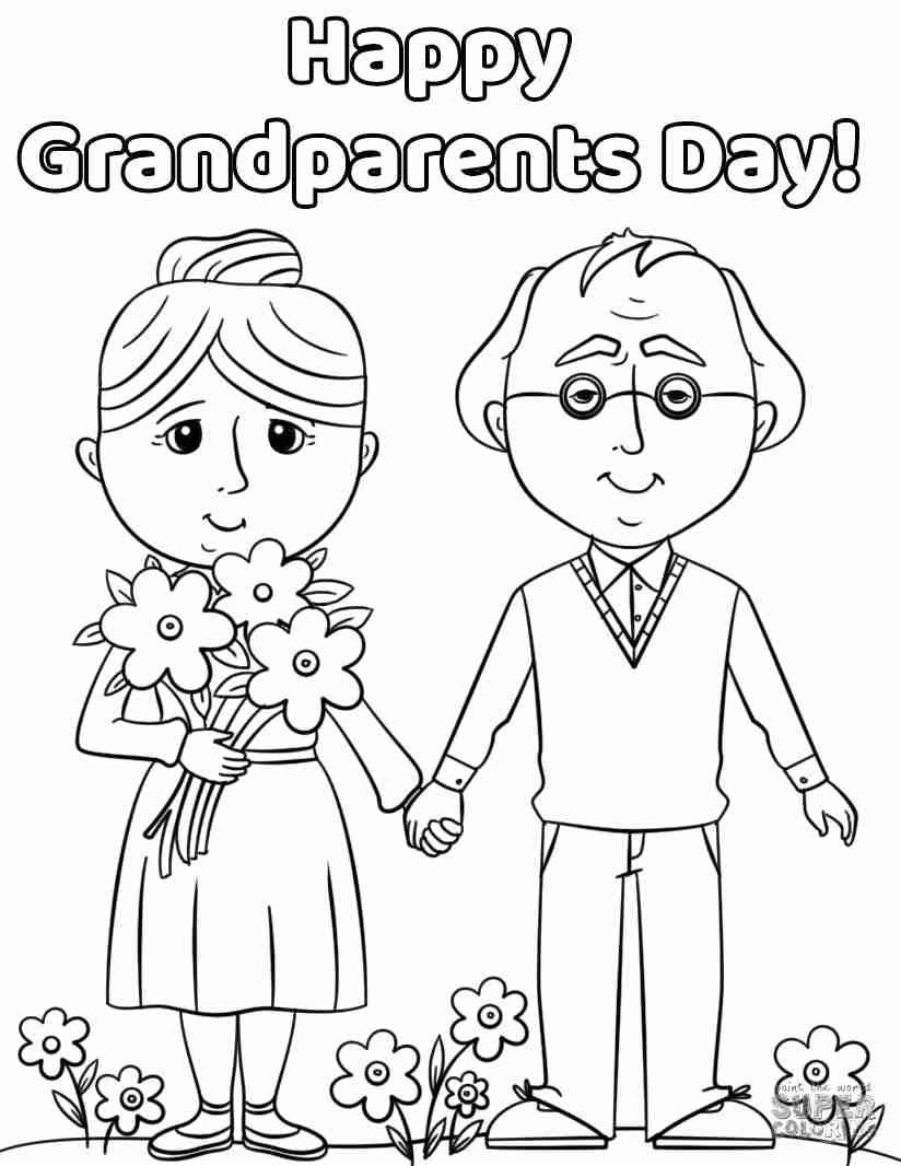 Happy Grandparents Day Coloring Pages Free Printable Coloring Pages