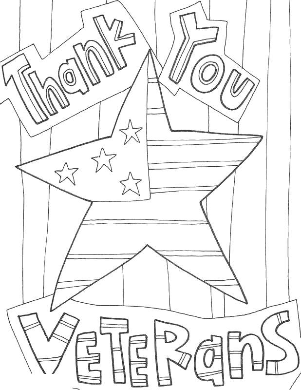 Free Printable Thank You For Your Service Coloring Pages Printable