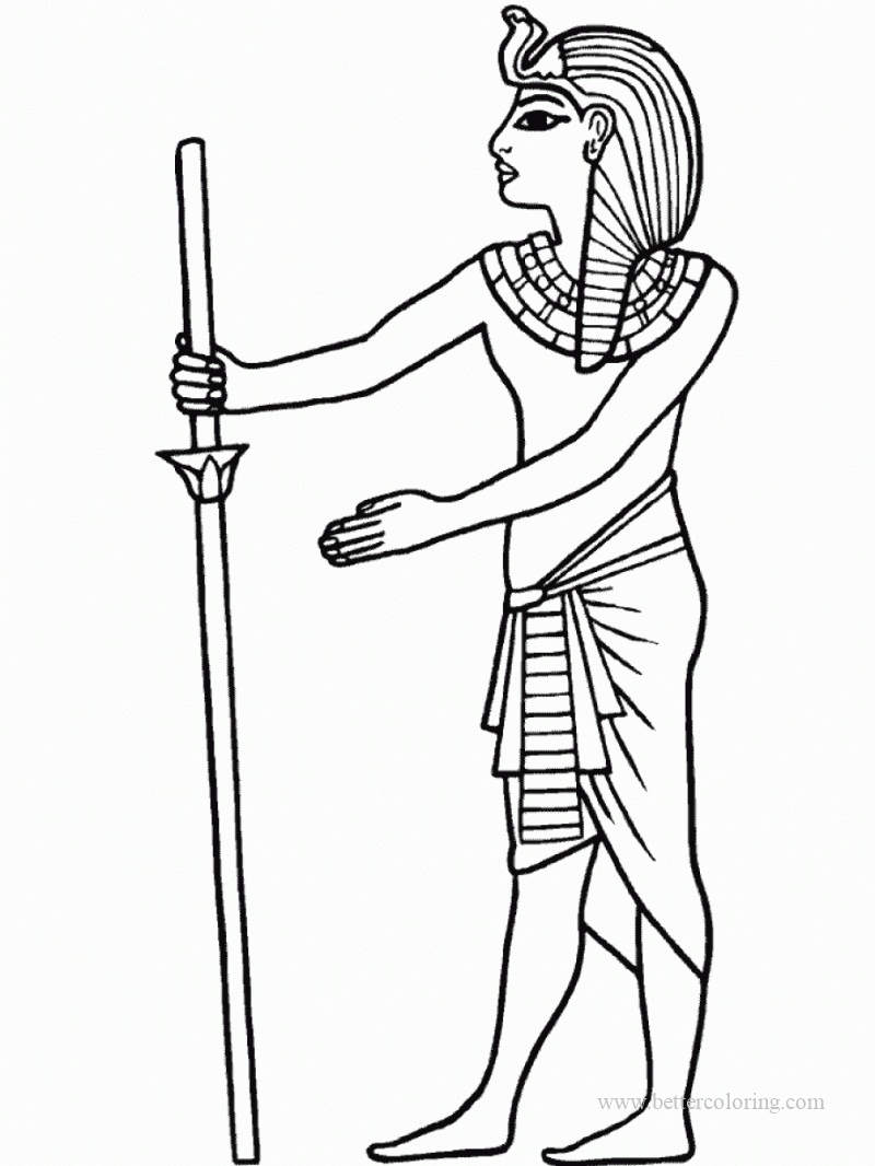 Egyptian Queen Coloring Pages - Free Printable Coloring Pages
