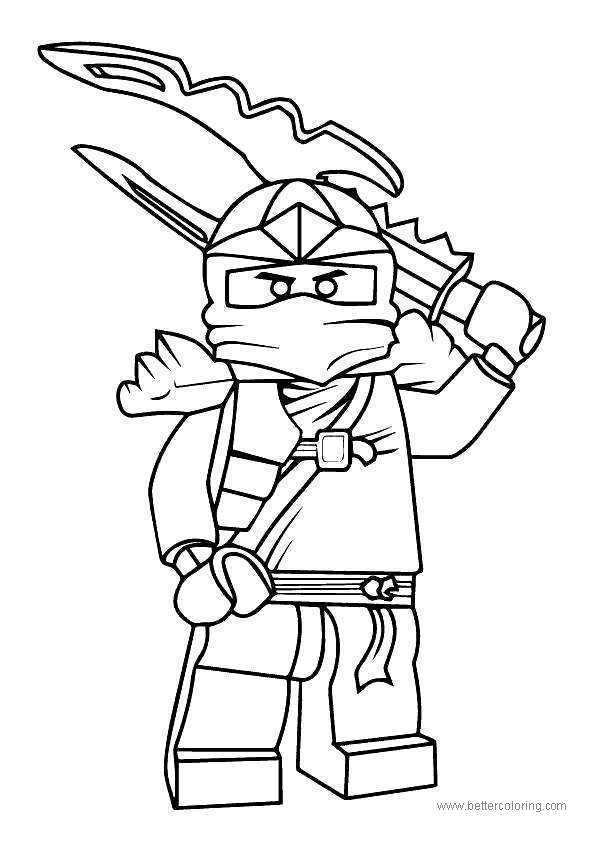 Ninja from Lego Movie Coloring Pages - Free Printable Coloring Pages