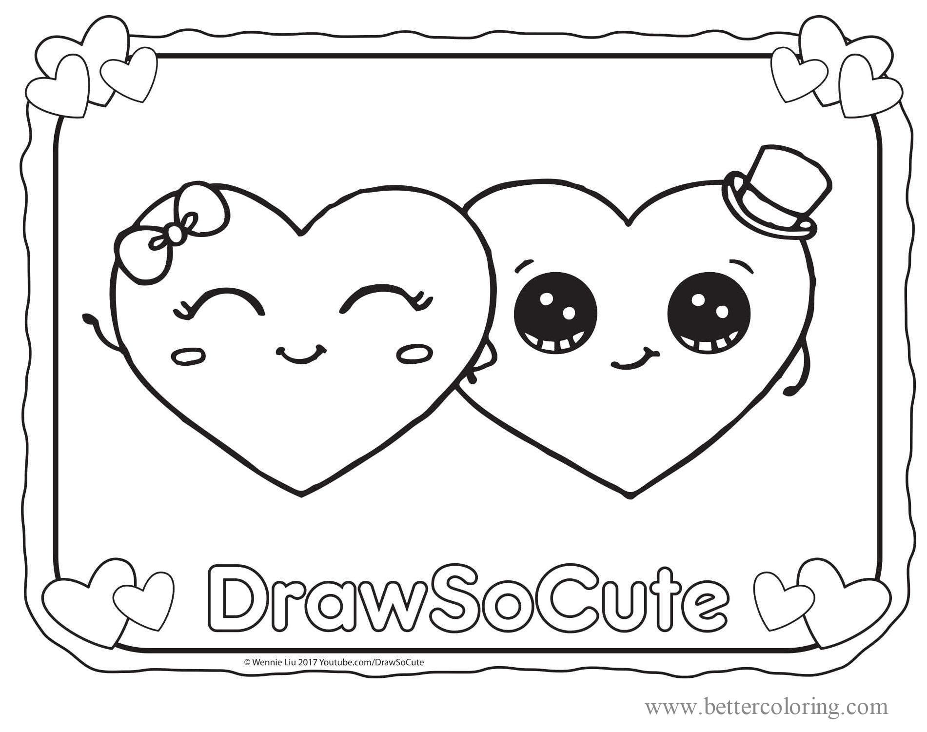 Download Draw So Cute Valentine Day Coloring Pages - Free Printable ...